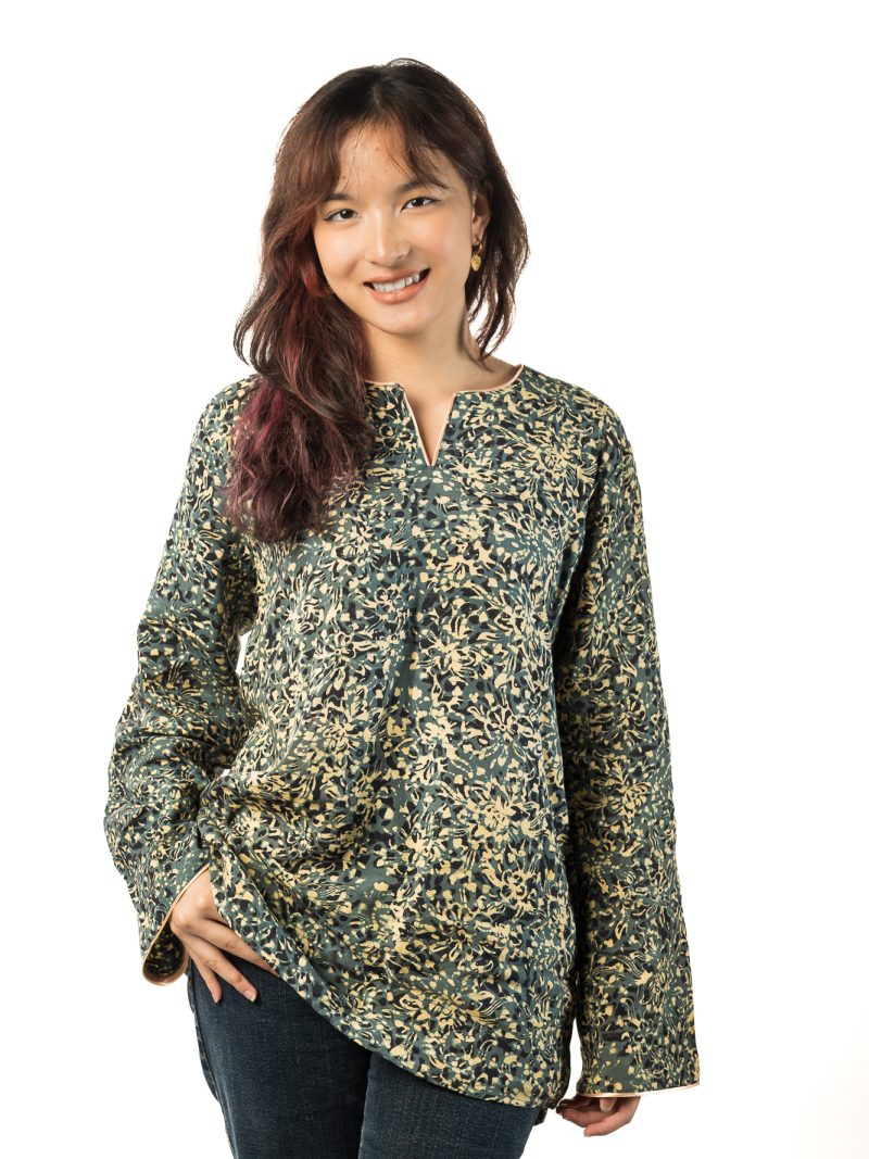 Batik Malaysia - Floral Green