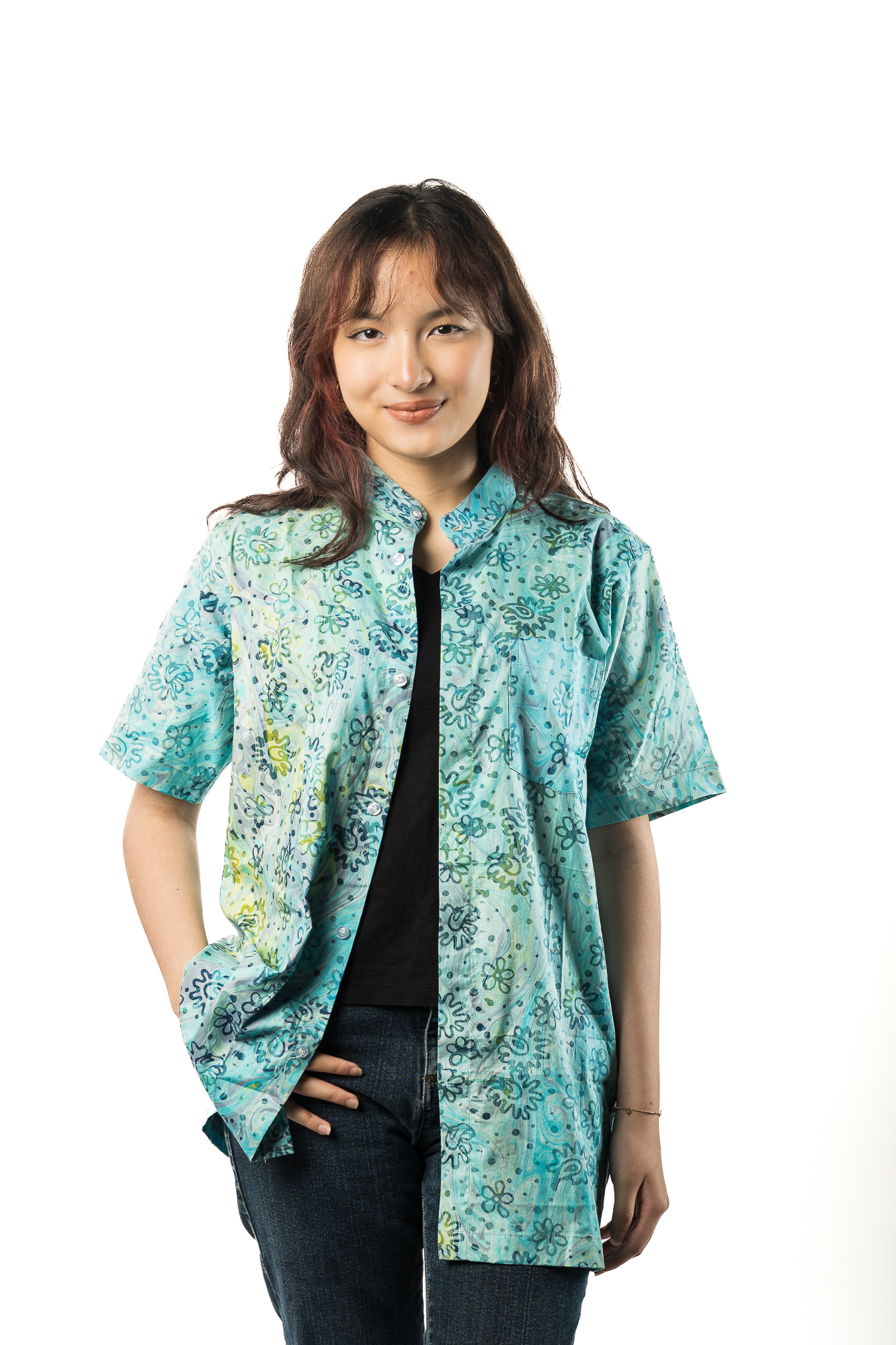 KAWI Short Sleeve Green Turquoise - Image 6